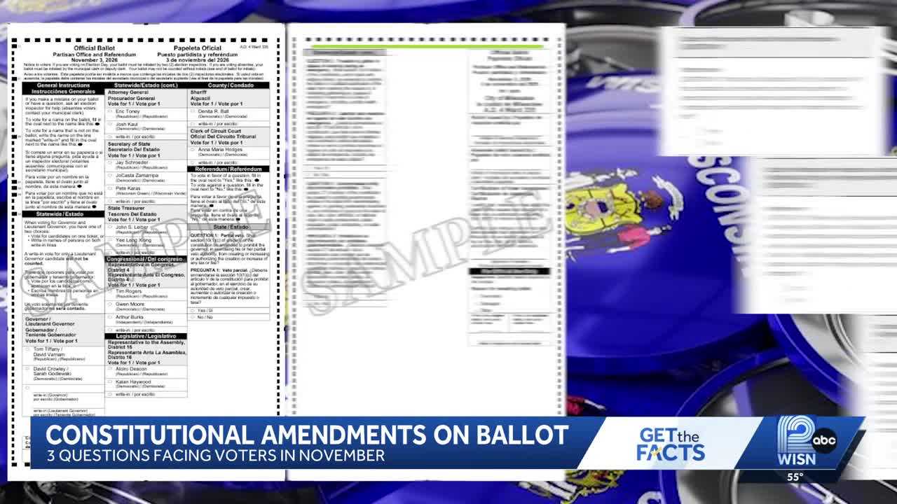 Get the Facts: Three constitutional amendments on this year's ballot — WISN 12 Milwaukee, Shenzhen Community news